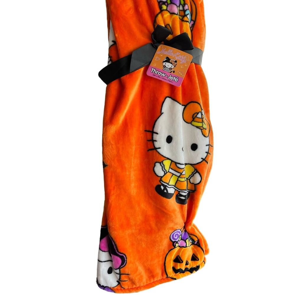 Halloween Hello kitty Candy corn throw 60 by 70 inch
